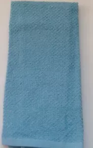 Asciugamano cucina COMPLETO non tagliato colore BLU TINTA UNITA The Big One cotone NUOVO - Foto 1 di 2