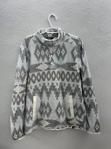 Mens Alpine Design Outlook Point Sweatshirt Size Medium 1/4 Snap Fleece Pullover - Picture 1 of 13