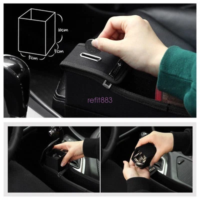Leather Catch Catcher Box Car Seat Gap Slit Pocket Storage Organizer coin box - Imagem 1 de 4