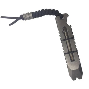 TC21 Titanium alloy Bottle Opener Tool Screwdriver Crowbar Corkscrew Nail puller - Picture 1 of 8