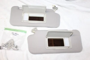 09-14 Nissan MURANO Sunvisors w/ Sun Visor Clips LIGHTED Mirrors GRAY Cloth - Bild 1 von 3