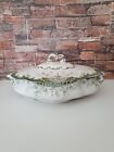 Antique Ridgways Royal Semi Porcelain Oval Serving Dish Tureen With Lid England