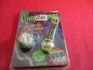 R.L. Stine Goosebumps LCD Watch & Curly the Skeleton Keychain *NEW* Nelsonic - Picture 1 of 8