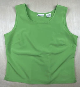 Drapers Damons Womens Shirt Large Green Sleeveless Blouse Tank Top Pullover EUC - Picture 1 of 9