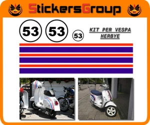 ADESIVI HERBIE VESPA IN VINILE NEW - Foto 1 di 1
