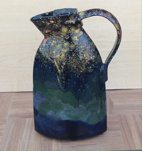 C. SCHAFER Handmade Multi-Color Home Decor Ceramic Pitcher Vase - Picture 1 of 10