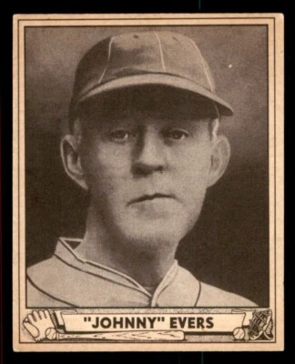 1940 Play Ball Baseball #174 Johnny Evers VG/EX *f1 - Image 1 of 2