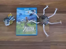 Nintendo Wii U Legend of Zelda: Breath of the Wild + Wolf Link + Guardian Amiibo