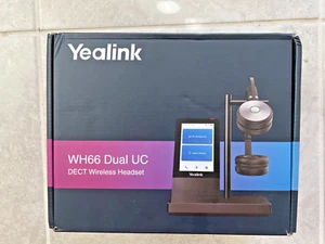 Yealink Zestawy słuchawkowe Dual DECT Bezprzewodowy zestaw słuchawkowy YEA-WH66-DUAL-UC UPC 841885105844... - Zdjęcie 1 z 4