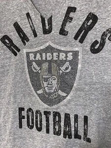 NFL Oakland Las Vegas Raiders funkelndes Damen-T-Shirt Größe XL - Bild 1 von 2