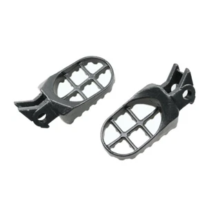 Grey Off-road Dirt Bike Steel Foot Pegs For Kawasaki KX125 KX250 1997-2001 - Picture 1 of 4