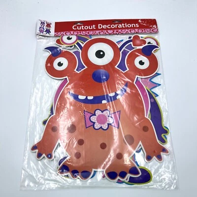 Oriental Trading Company 4 piezas decoraciones recortadas monstruos de San Valentín 10”X15” Foto 1 de 4