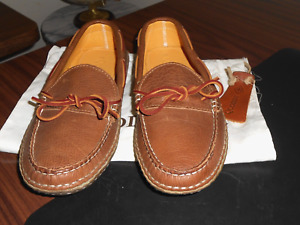 New - Quoddy Women's Brown Leather Lodge Moccasin, Handsewn, Size 11.