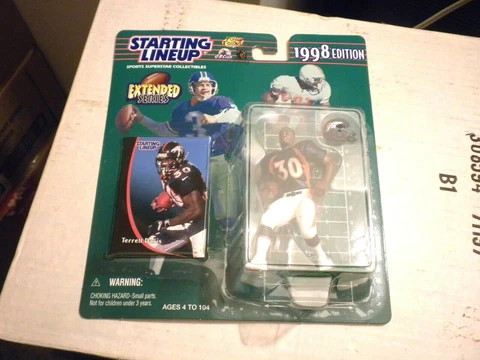 BRAND NEW (NOS) 1998 TERRELL DAVIS STARTING LINEUP FIGURE MINT ON NEAR MINT CARD Cover