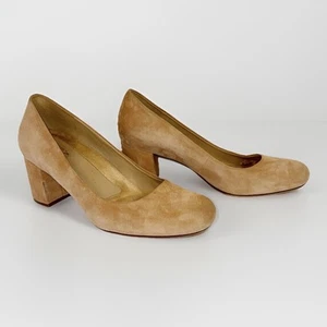 Naturalizer Whitney decolte tacco a blocco marrone beige pelle scamosciata slip on classico 8 - Foto 1 di 16