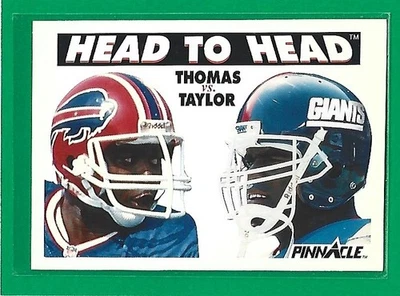 1991 Pinnacle Football Thurman Thomas/Lawrence Taylor HH #354 - Image 1 of 2