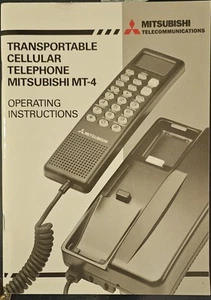 Manuale utente Mitsubishi MT4 cellulare vintage mattoncini - Foto 1 di 3
