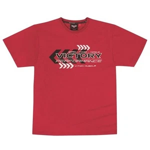 Victory Motorcycle New OEM Men's Red Chevron Short Sleeve Shirt, Small, 28663040 - Picture 1 of 12