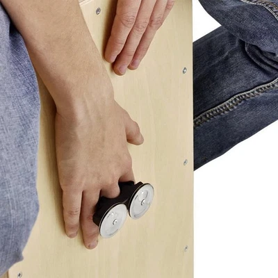 Percussion Tamburin mit Metallglocke, Handheld Percussion für Handtrommel, - Bild 1 von 3