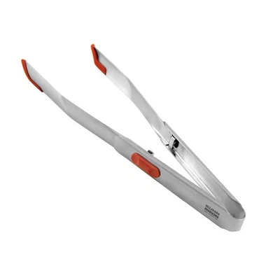 Pinzas de bloqueo de acero inoxidable Kuhn Rikon SoftEdge, 12 pulgadas, rojas Foto 1 de 2