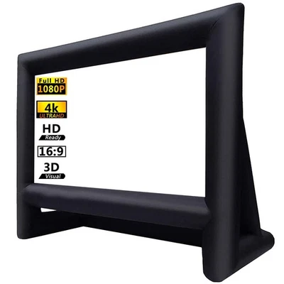 16ft Inflatable Movie Screen Outdoor Projector Screen with Air Blower Storage... - Image 1 of 4