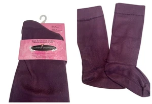 Chinese Laundry Rain Boot Sock Liner, Size M (fits shoes 5-7) Aubergine color - Picture 1 of 12
