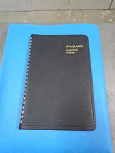 AT-A-GLANCE Adressbuch schwarz, 8 1/2" x5 1/2" Spiralbuch - Bild 1 von 7