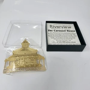 Vintage The Carousel House Riverview Amusement Park Chicago Ornament /2000 - Picture 1 of 8