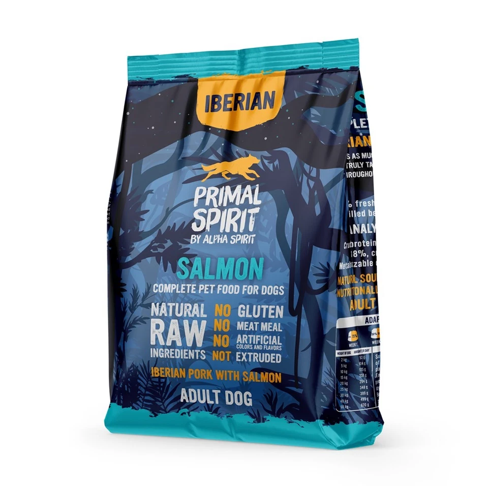 8436586311438 PRIMAL SPIRIT Iberian 70% Lachs – halbfeuchtes Hundefutter – 1 kg  - Bild 1 von 1