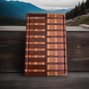 EndGrain Chopping Board With Juice Groove, Hard Wood, Food Safe, Handmade - Picture 1 of 4