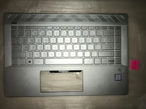 HP Pavilion 14 Series Original Handauflage UK Tastatur L19194-031 silber gebraucht - Bild 1 von 3