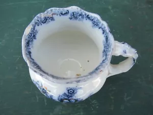RARE Wood & Son England MUG CUP Royal Semi Porcelain PRINCESS Pattern FLOW BLUE - Picture 1 of 6