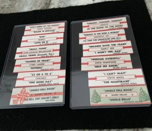 LOT OF 12 MIXED JUKEBOX TITLE STRIPS FOR 45 RPM  7" RECORDS - NICE $1.50 SHIP - Picture 1 of 4