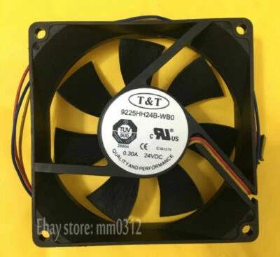 1PCS New T&T 9225HH24B-WFO 24V 0.30A 3-wire ABB host cooling fan Fast delivery - Image 1 of 4