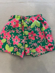 Vintage LL Bean Shorts Girls Youth Kids Large Bright Blossom Floral Outdoor Hike - Picture 1 of 5