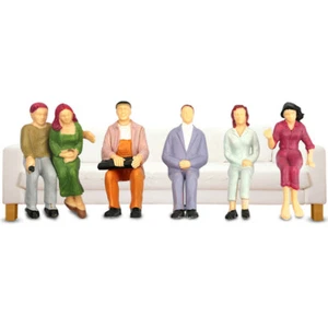 100x Mixed Painted Model Trains People Seated Passengers Figures HO Gauge Random - Picture 1 of 5