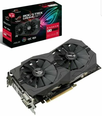 ASUS ROG Strix Radeon RX 570 OC Edition 8 GB GDDR5 1310 Mhz, AURA Sync RGB Light - Image 1 of 4