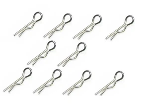 Robitronic RS016 Body Clips Plata (10 Pcs Talla Para 1/10 - Imagen 1 de 1