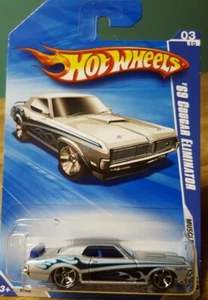 Hot Wheels '69 Mercury Cougar Eliminator Silver 1:64 Scale New 2010 Muscle Mania - Picture 1 of 9