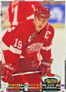 1992 Topps Stadium Club Steve Yzerman Members Choice #254 Detroit Red Wings - Picture 1 of 3
