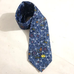 Vintage John & Lois Tie Australia Aboriginal Art Dot Painting Print Necktie - Bild 1 von 7