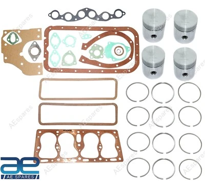 Engine Overhaul Gasket Kit With Pistons For Willys CJ2A CJ3A M38 MB 4-134 L Eng - Image 1 of 4