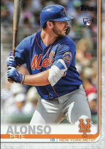 2019 Topps Pete Alonso Variation #475 Rookie Card (RC)