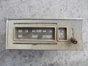 heater control faceplate 1957 Ford Fairlane Town Victoria used