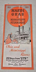 1949 MARDI GRAS by Mississippi Steamboat Ohio & Mississippi Rivers Pamphlet  - Picture 1 of 4