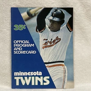 VINTAGE Minnesota Twins 1973 Program vs. Kansas City Royals Rod Carew Cover NICE - Picture 1 of 10