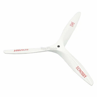 10x6 white wood propeller 3-blades 6mm Aperture for Engine Power RC model plane - Image 1 of 4