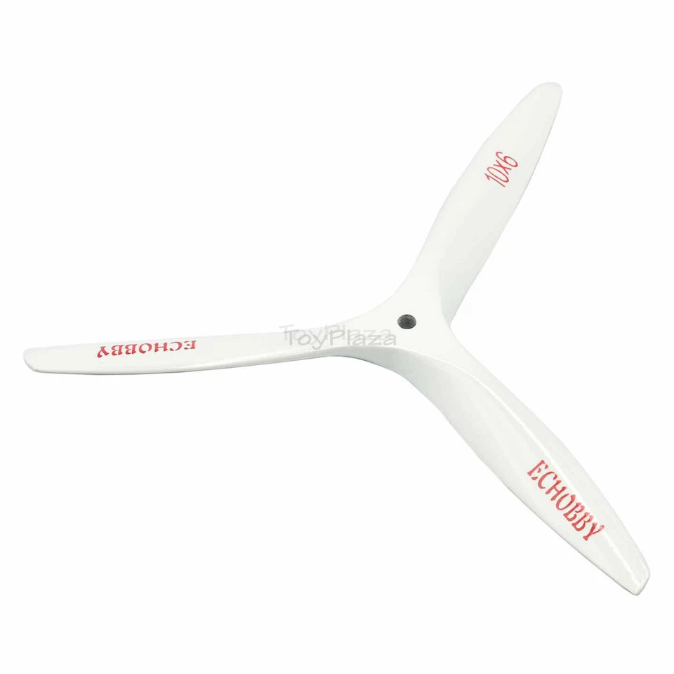 10x6 white wood propeller 3-blades 6mm Aperture for Engine Power RC model plane - Image 1 of 4