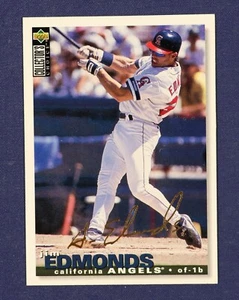 1995 Collector's Choice Gold Signature #98 Jim Edmonds Angels - Bild 1 von 2