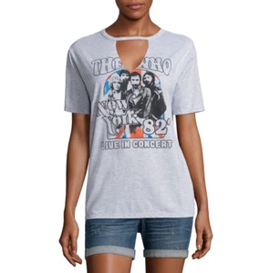 The Who Graphic T-Shirt Juniors Size XS, S New Heather Grey - Picture 1 of 2